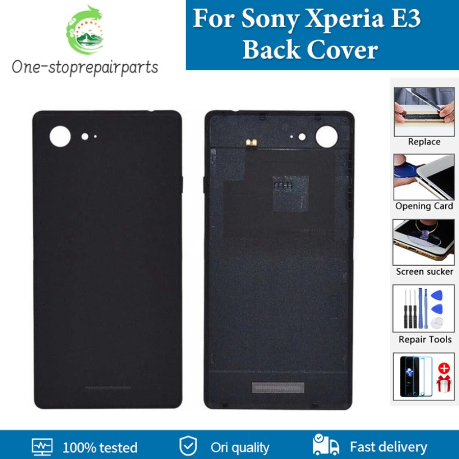 AAA+ Quality Back Cover For Sony Xperia E3 Back Battery Cover Housing Door Rear Case For Sony D2203 D2206 D2243 D2202 Replace Sony phone repair parts