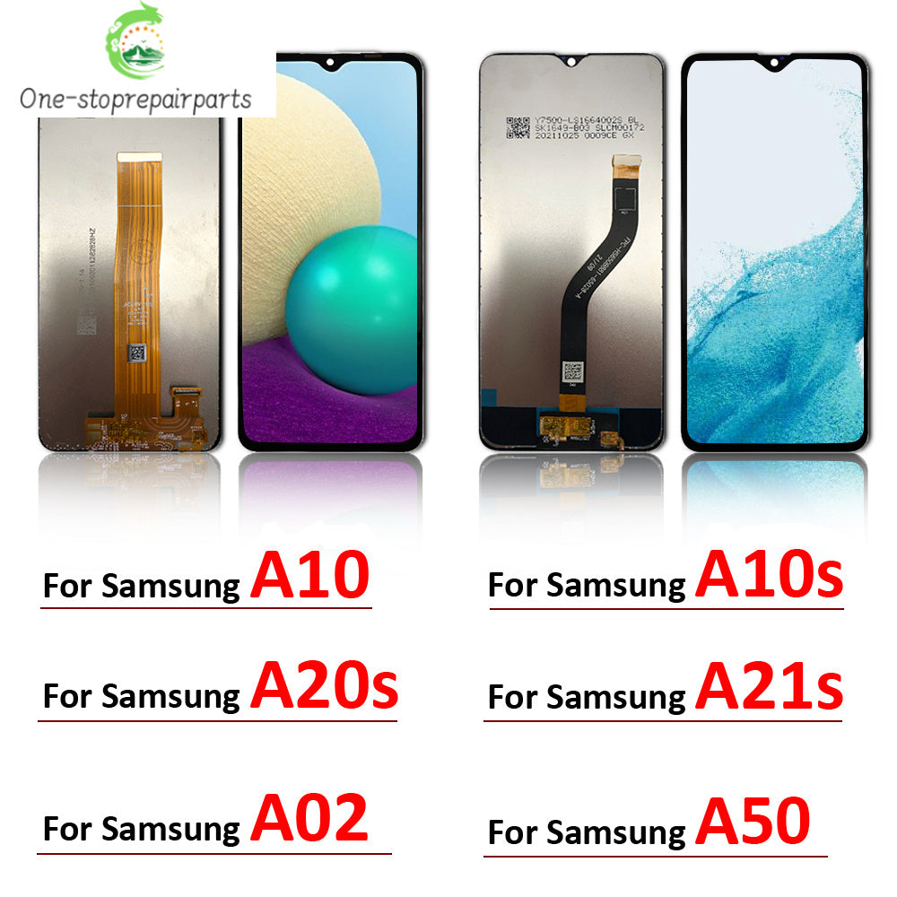 For Samsung A02 A025F A10 A10S A107F A20S A207F A21S A50 LCD Display Touch Screen Digitizer Assembly Samsung phone repair parts