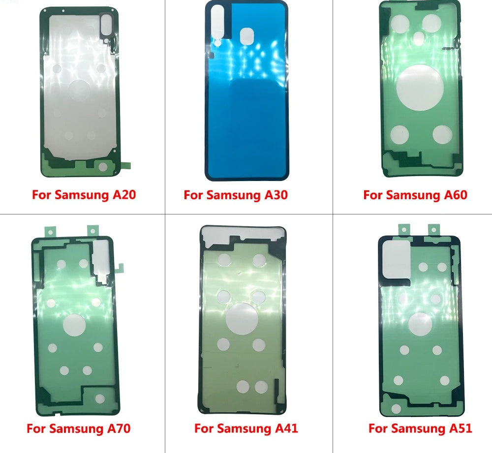 2Pcs Adhesive Sticker Back Housing Battery Cover Tape Waterproof For Samsung A20 A30 A50 A70 A20s A21s A30s A51 A71 A32 A52 A72 Samsung phone repair parts