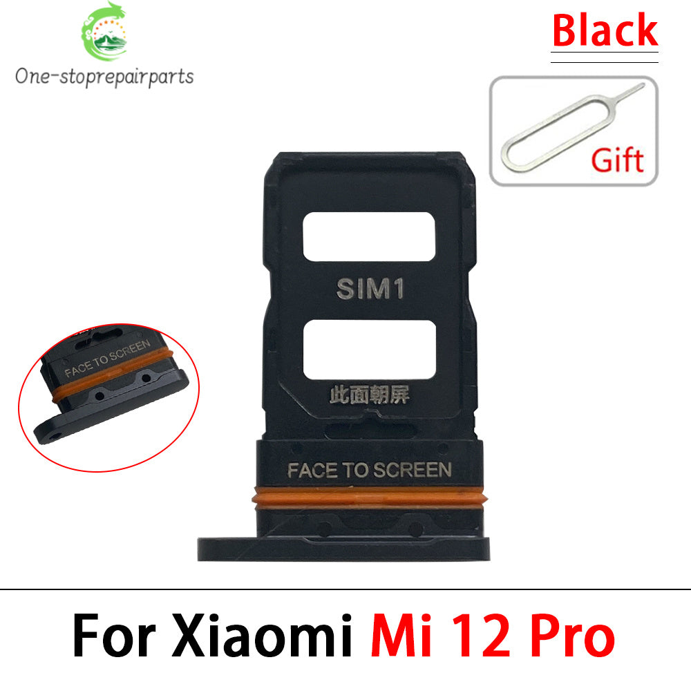 New For Xiaomi Mi 12 12T Pro 12 Lite 12s SIM Card Slot SD Card Tray Holder Adapter Replacement Parts  Xiaomi  Xiao mi phone repair parts
