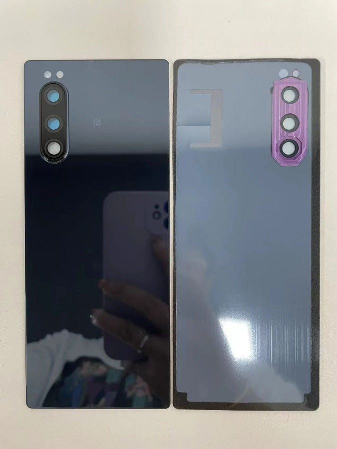 Original Glass Back For Sony Xperia 5 J8210 J8270 J9210 Battery Cover Rear Door Housing Case Replacement Housing Cover With Lens Sony phone repair parts