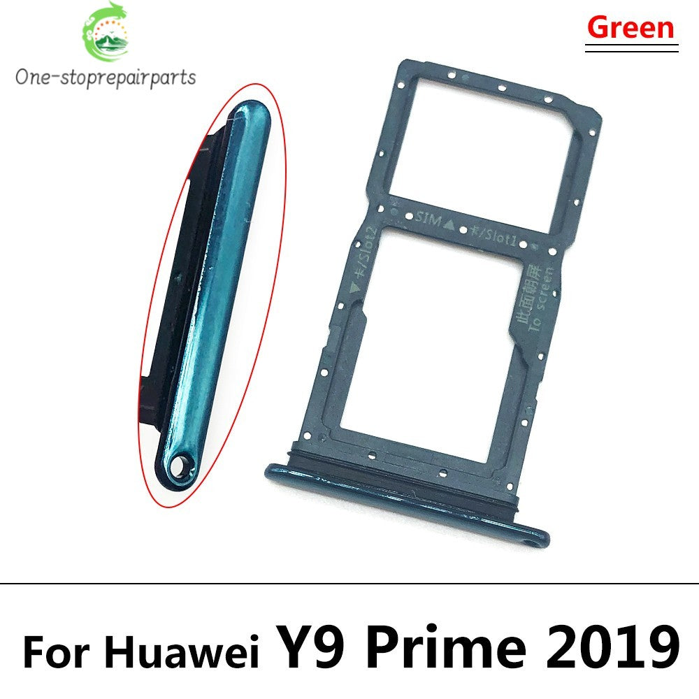 SIM Card For Huawei Y9 Prime 2019 SIM Card Slot SD Card Tray Holder Adapter Parts Huawei phone repair parts