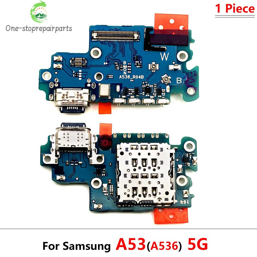 USB Charging Port Mic Microphone Dock Connector Board Flex Cable For Samsung  A53 5G A536 A536B Repair Parts Samsung phone repair parts