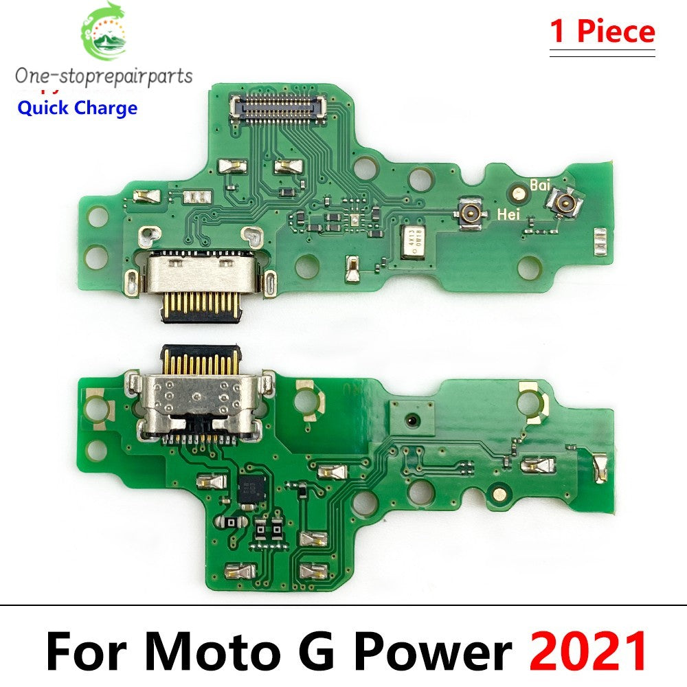 USB Charging Port Dock Charger Connector Board Flex Cable For Moto G Stylus Power Play Pure G 5G Plus 2020 2021 2022 2023 2024 Motorola phone repair parts