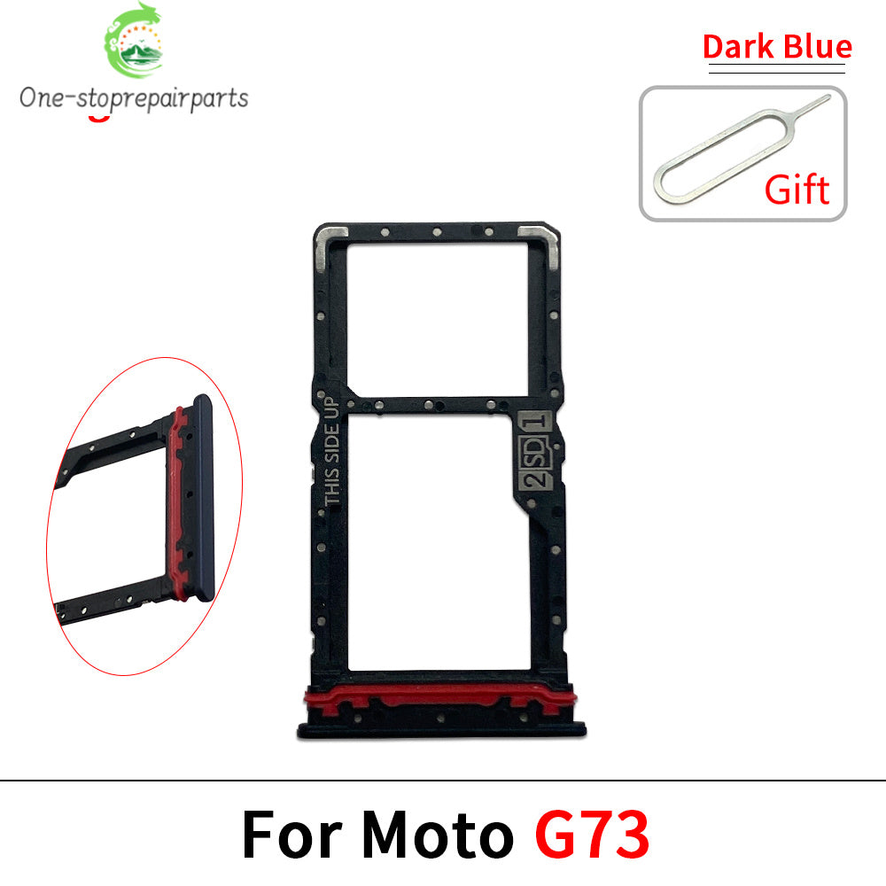 10Pcs/Lot, SIM Card Tray Slot Holder Adapter Accessories For Motorola Moto G13 G23 G53 G73 Motorola phone repair parts