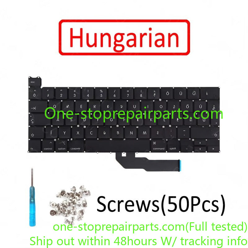 A2251 Keyboard UK US English FR French Russian Spanish German Italian Danish for MacBook Pro Retina 13" A2251 EMC 3348