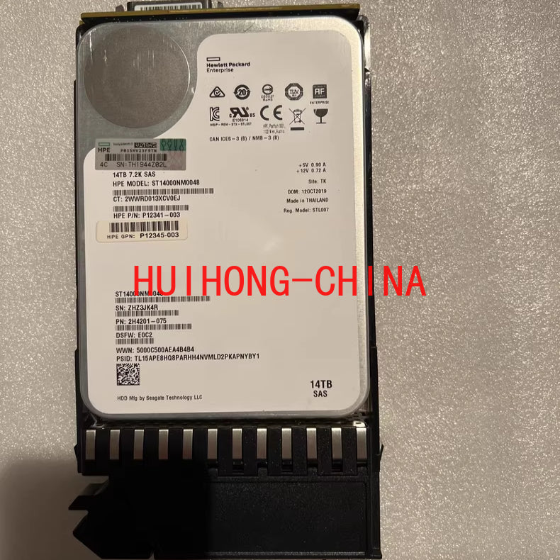 HP P11785-001 R0Q21A 14T SAS 12Gb 7.2K 3.5 MSA 2050 Server Hard Disk