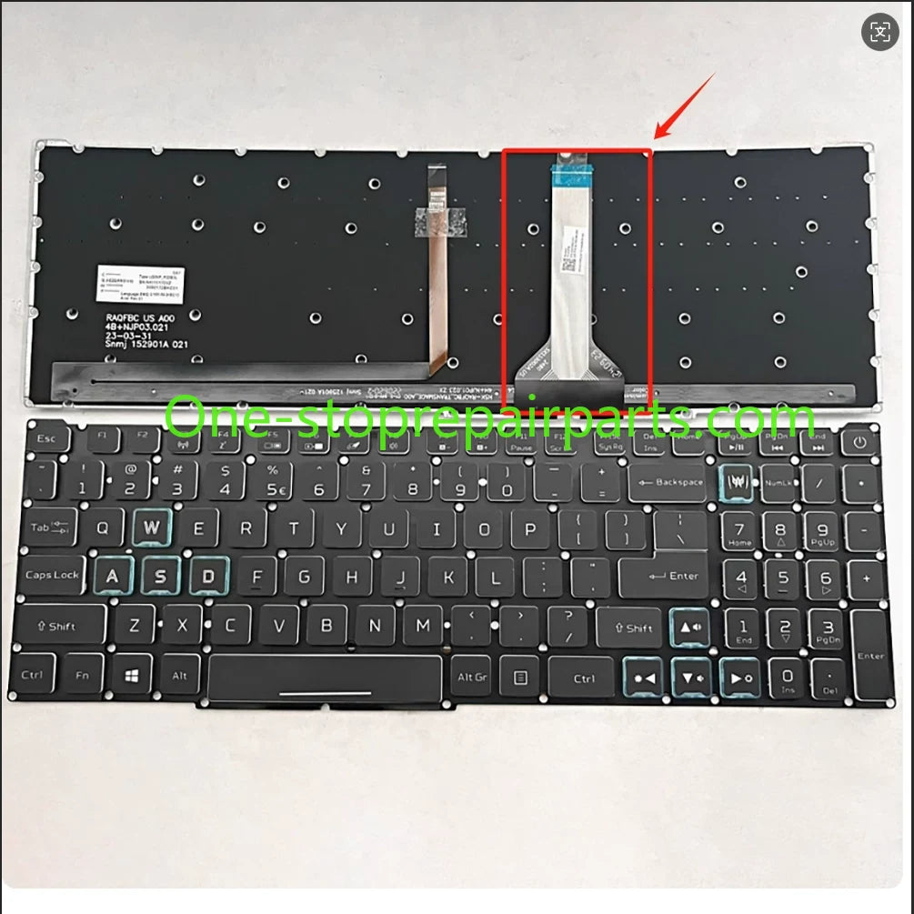 Acer Predator N18C3 PT315-51 AN715-51-52  lcd back cover bezel frame keyboard LCD screen display  FHD no touch