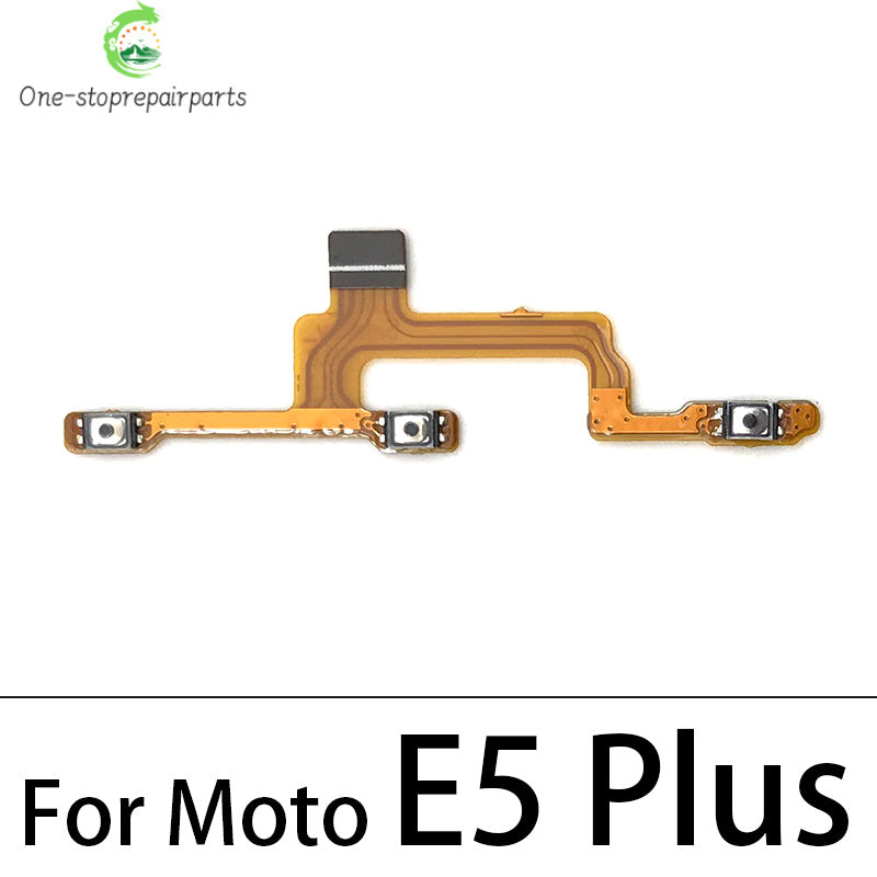 Power On Off Button Volume Side Key Flex Cable For Motorola Moto E13 E22 E32 E5 E6 E6s E7 Plus Power Play Go E20 E30 E40 Motorola phone repair parts