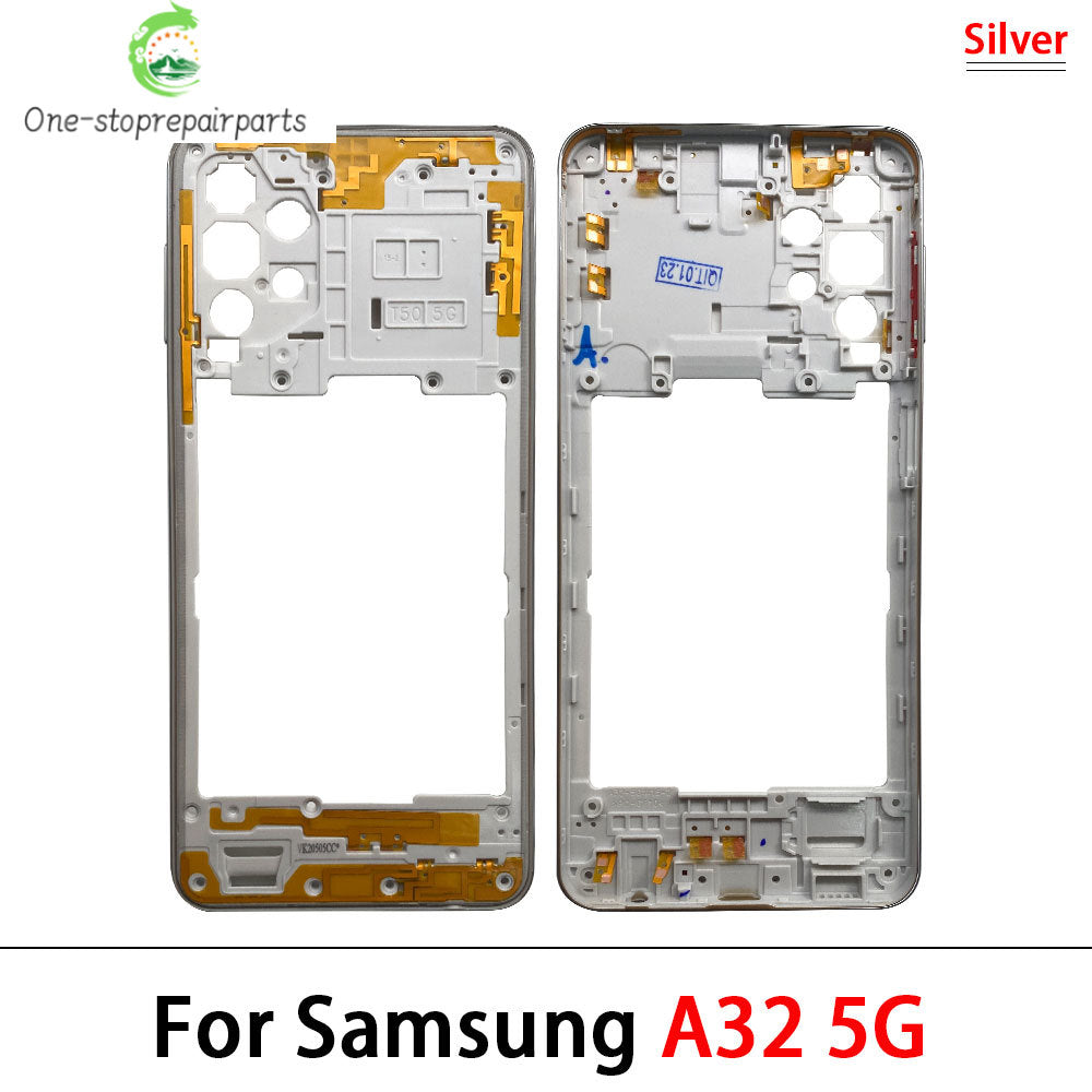 10Pcs, New For Samsung A22 A32 4G 5G A225F A226B A325F A326B Housing Middle Frame Bezel Middle Plate Cover Samsung phone repair parts