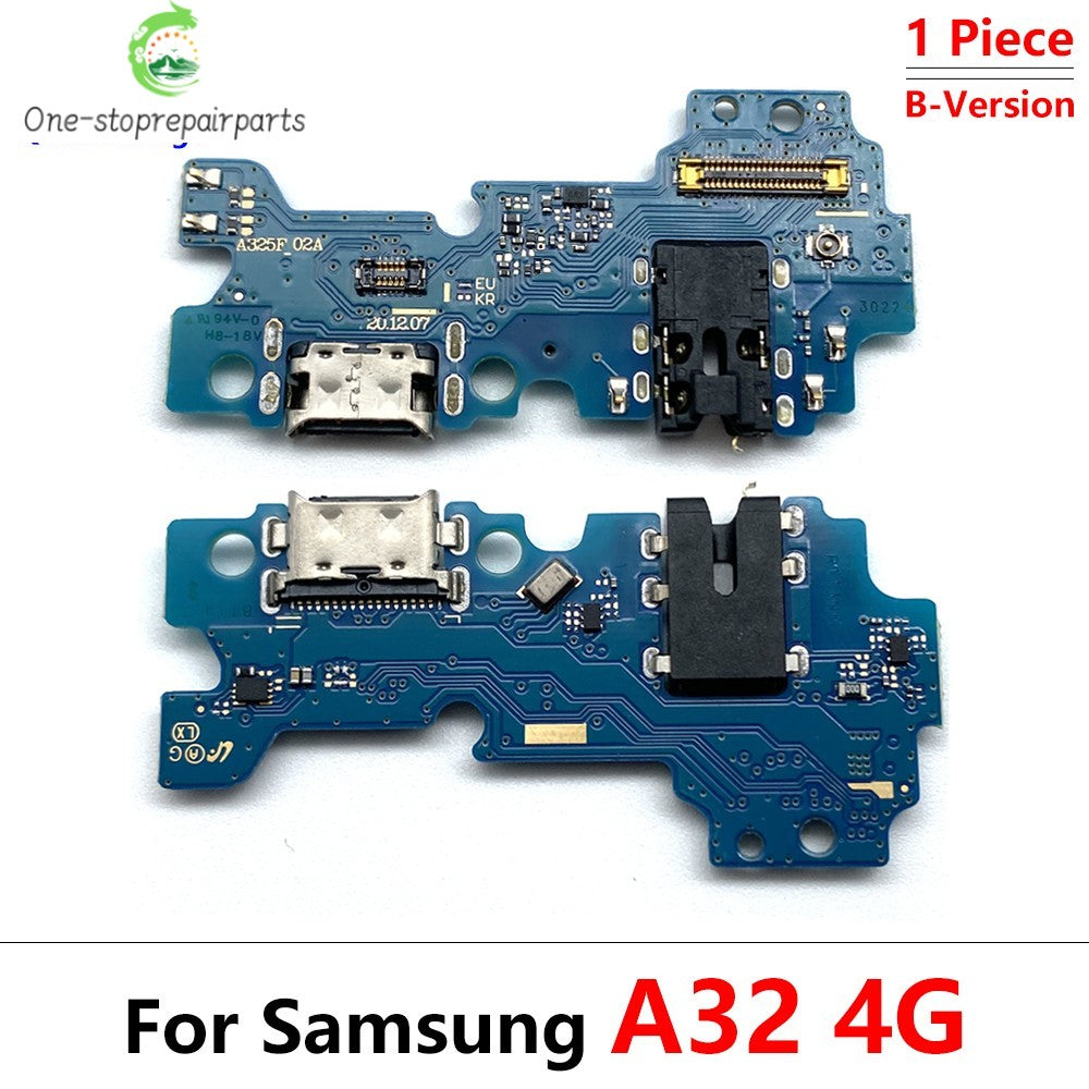 10Pcs USB Charging Port Dock Charger Connector Board Flex Cable For Samsung A22 A32 A12 A02 A03 A04 A04s A04E A05 A05s 4G 5G Samsung phone repair parts