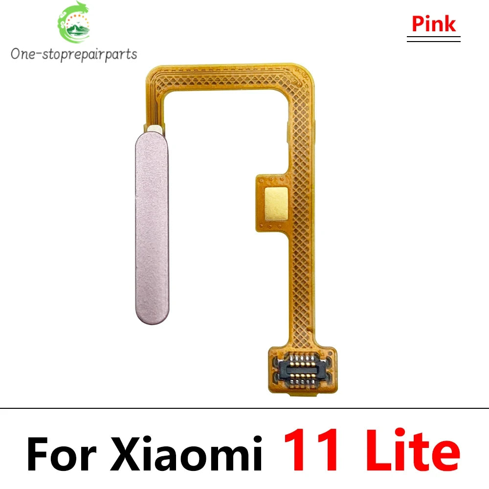 New  For Xiaomi Mi 10T 11T Pro / Mi 11 Lite Fingerprint Sensor Home Return Key Menu Button Flex Cable Replacement Parts  Xiaomi  Xiao mi phone repair parts