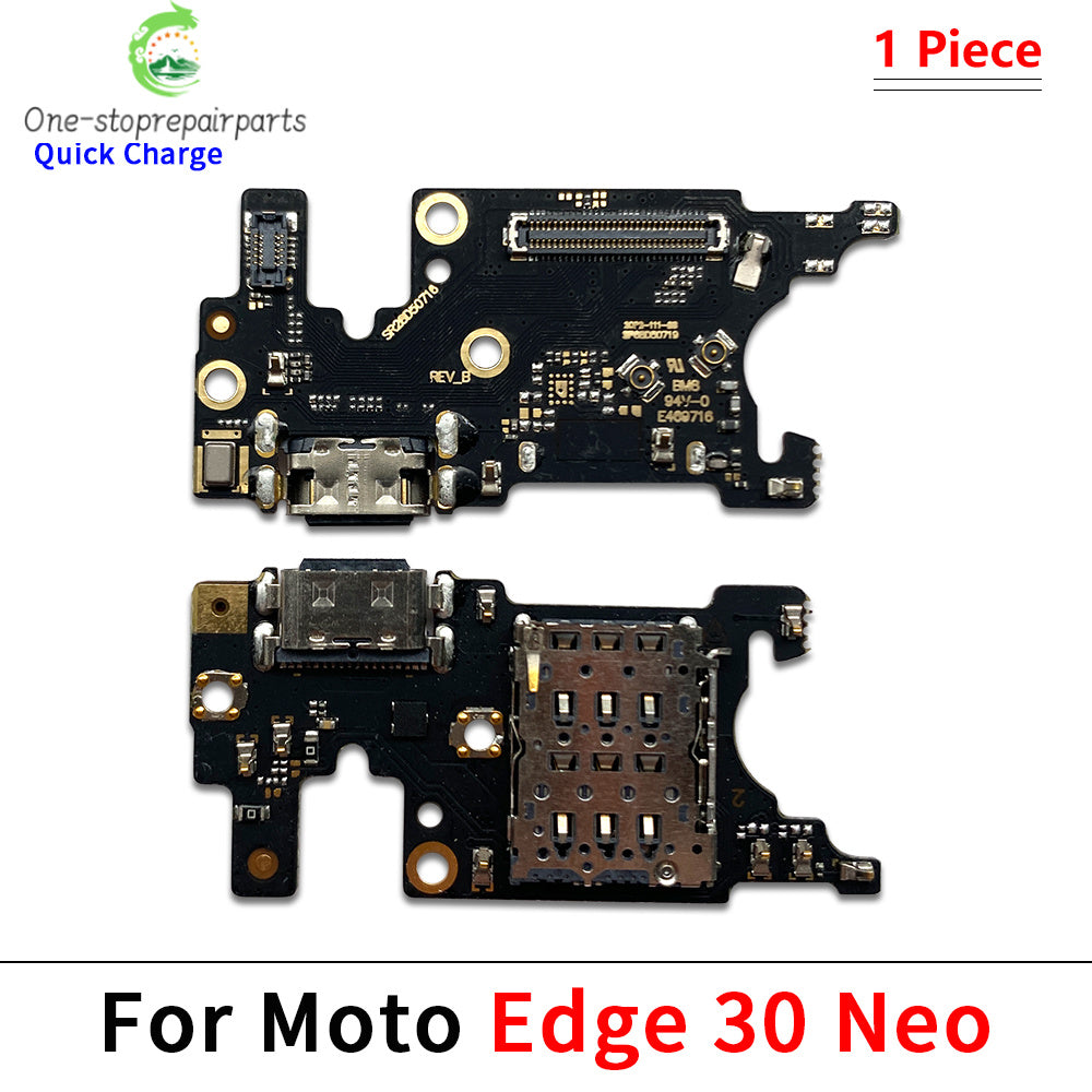 For Motorola Moto Edge 20 Lite S 40 30 50 Neo Fusion Ultra Pro Plus USB Charging Port Dock Charger Connector Board Flex Cable Motorola phone repair parts