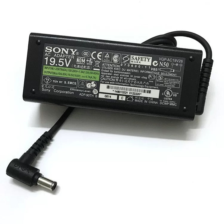 Genuine VGP-AC19V26 19.5V 3.9A to 4.7A 6.5 mm x 4.4 mm  Charger AC Adapter For Sony VAIO laptop VAIO Z CR series Charging Power supply Sony laptop repair parts
