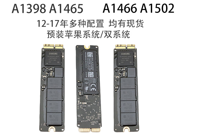 (Shipping fee not include)For apple Macbook original A1465 A1466 A1398 A1502 A1708 A1425 128GB 256GB 512GB 1TB  SSD