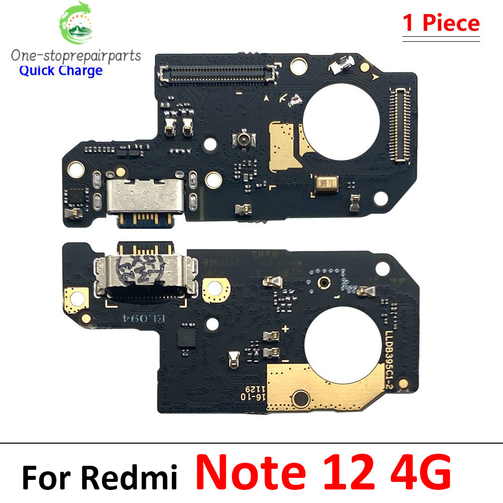 New For Xiaomi Redmi Note 11 11E 12 13 Pro Plus 4G 5G USB Charging Port Dock Charger Connector Board Microphone Flex Cable Xiaomi  Xiao mi phone repair parts