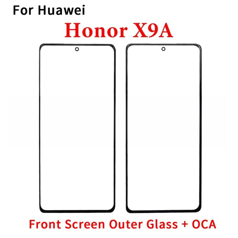 New GLASS + OCA LCD Front Outer Lens For Huawei Honor X5 X6 X6s X6A X6B X7 X7A X7B X8 X8A X8B X9 X9A X9B 4G 5G Touch Screen Huawei phone repair parts