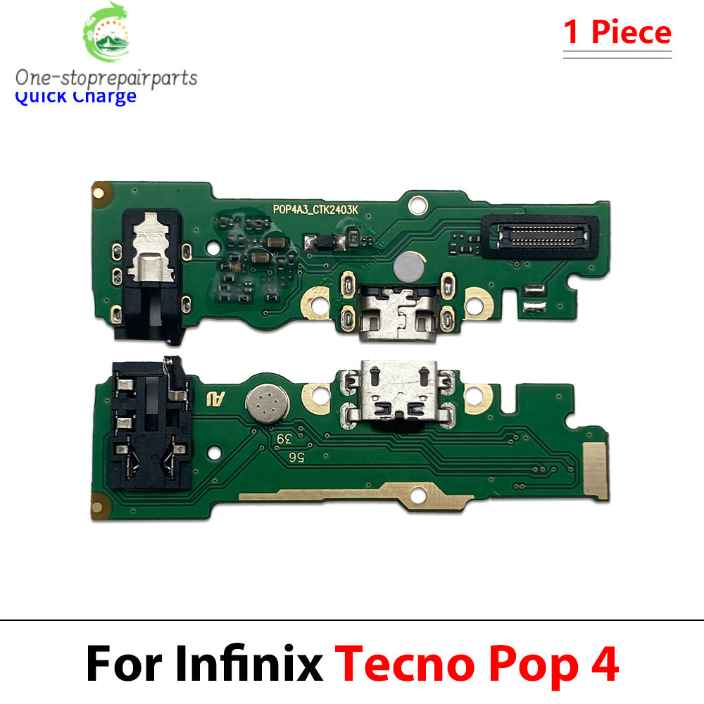 USB Charger Charging Dock Port Connector Flex Cable For Tecno POP 2 3 4 5 6 7 Pro Plus Air Tecno phone repair parts