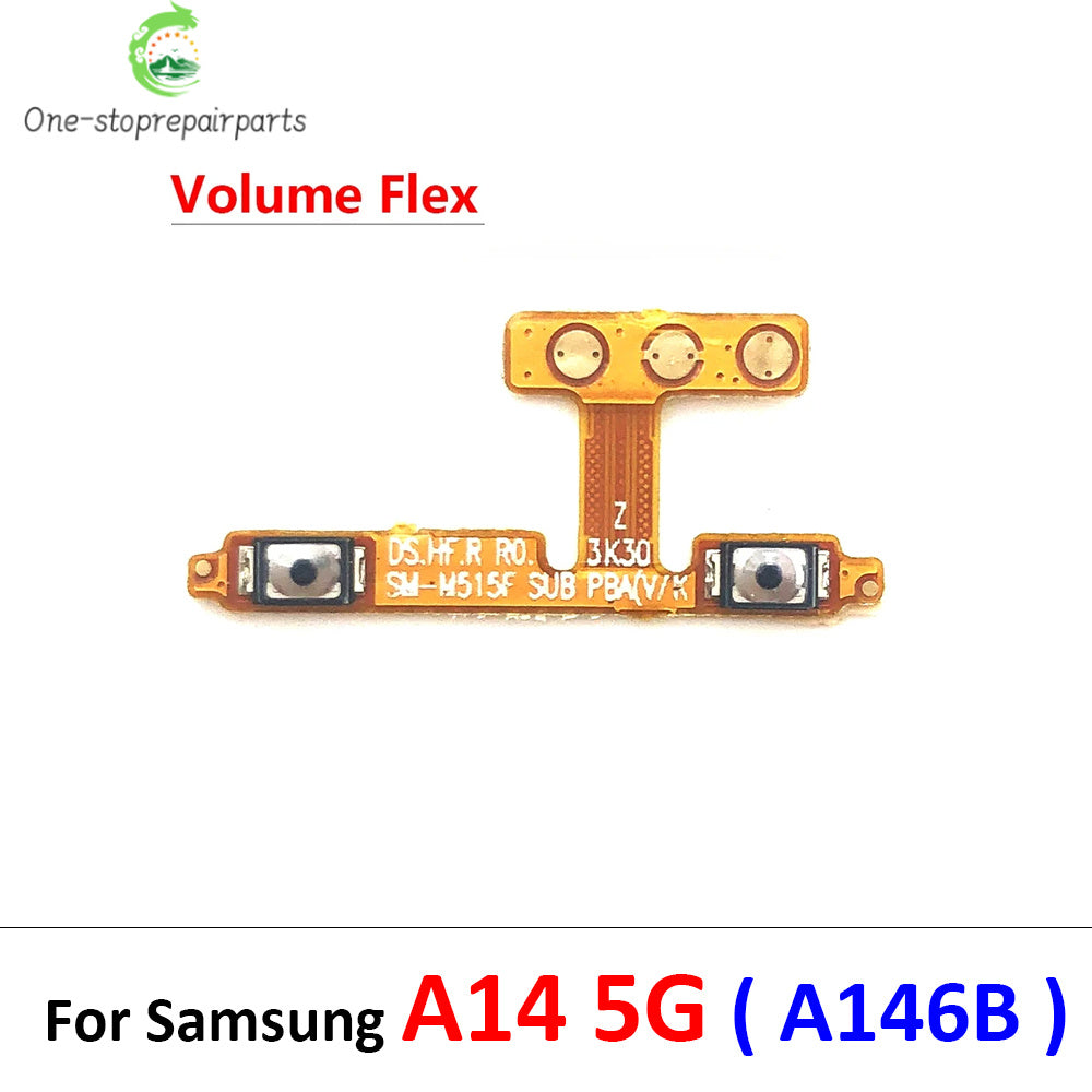 10Pcs, Power Switch On Off Button Volume Key Button Flex Cable For Samsung A04 A04s A04E A14 4G 5G A145F A145P A146P A146B Samsung phone repair parts