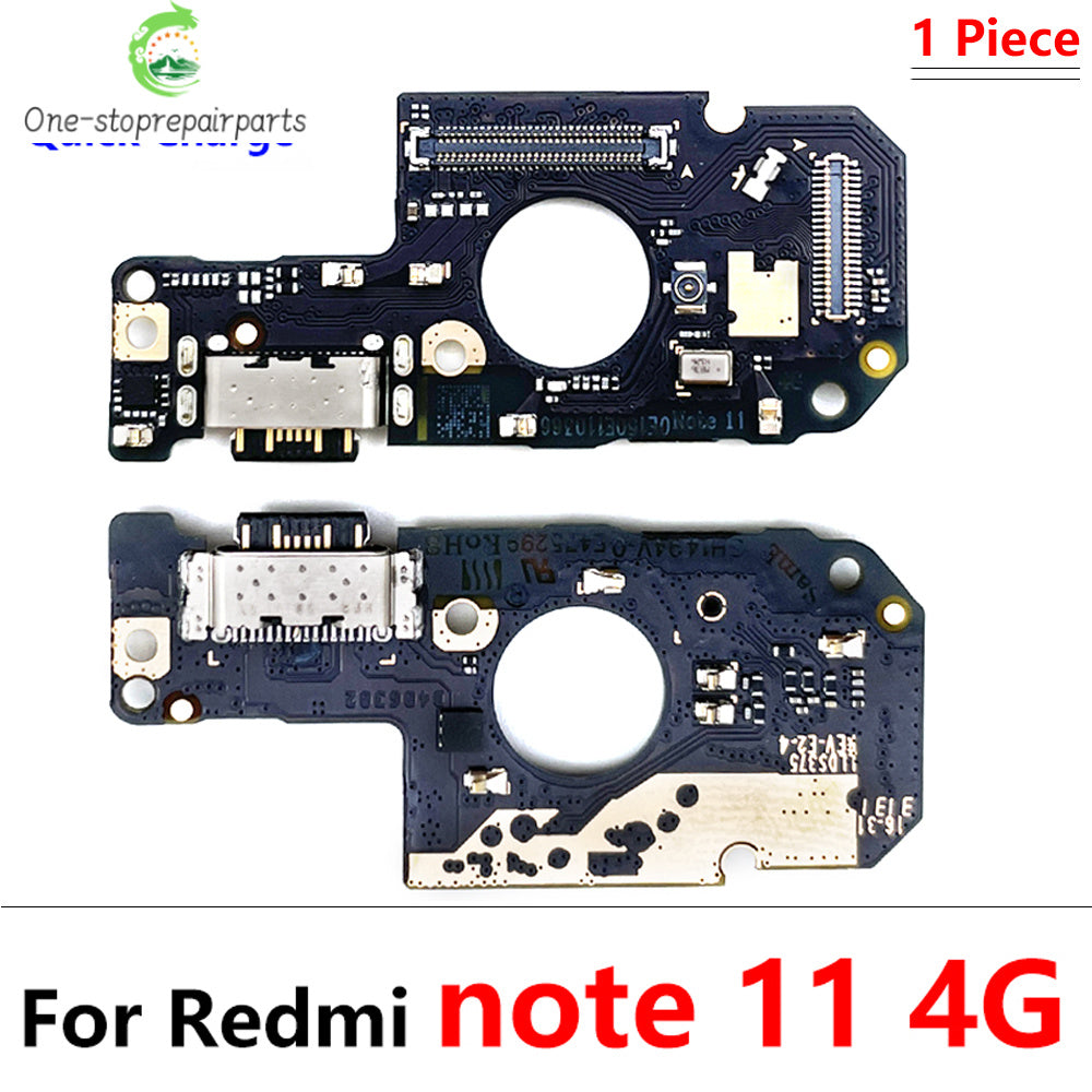10Pcs, Charger Board Flex For Xiaomi Redmi Note 7 8 8T 9 9s 10 10s 11 12 Pro 4G 5G USB Port Connector Dock Charging Flex Cable Xiaomi  Xiao mi phone repair parts