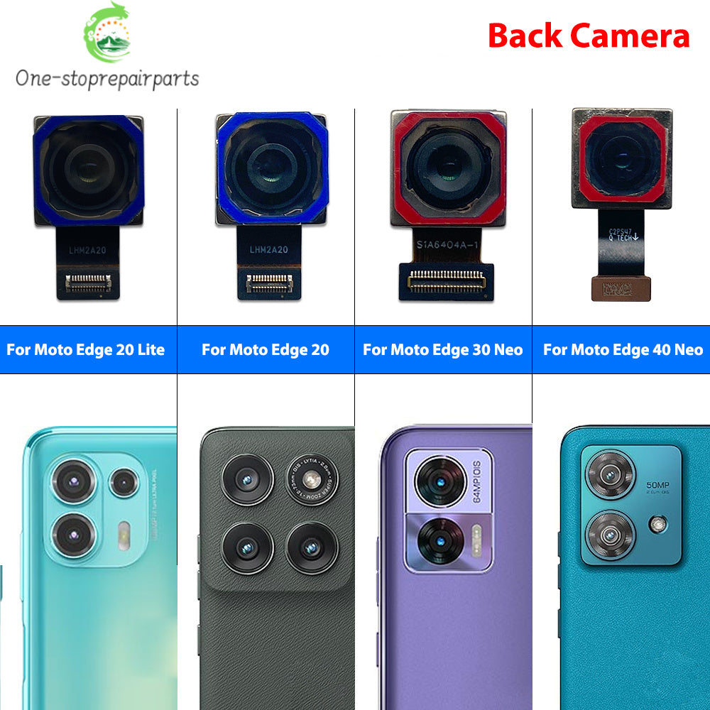 Front Camera Flex Front Back Rear Camera Module Flex Cable For Motorola Moto Edge 20 30 40 50 Neo Fusion Lite Pro Motorola phone repair parts
