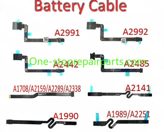 New Battery Flex Cable A1708 A2338 A2251 A2442 A2485 A2992 A2991 A2141 A1990 A2159 A1989 for MacBook Pro 13" 14" 15" 16" Macbook repair parts