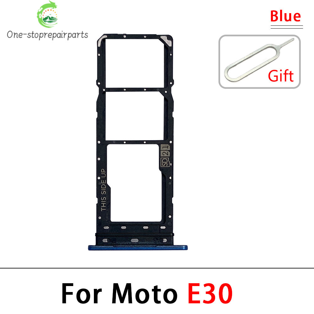 New For Motorola Moto E6i E20 E30 E40 E32 Edge 20 Pro SIM Card Slot SD Card Tray Holder Adapter Motorola phone repair parts