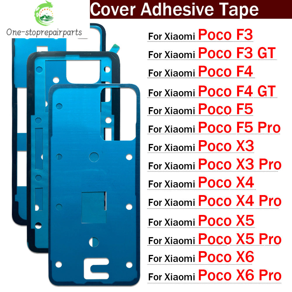 New For XIaomi Poco F3 F4 F5 M4 X3 X4 X5 X6 Pro GT 4G 5G Adhesive Sticker Back Housing Battery Cover Glue Tape  Xiaomi  Xiao mi phone repair parts