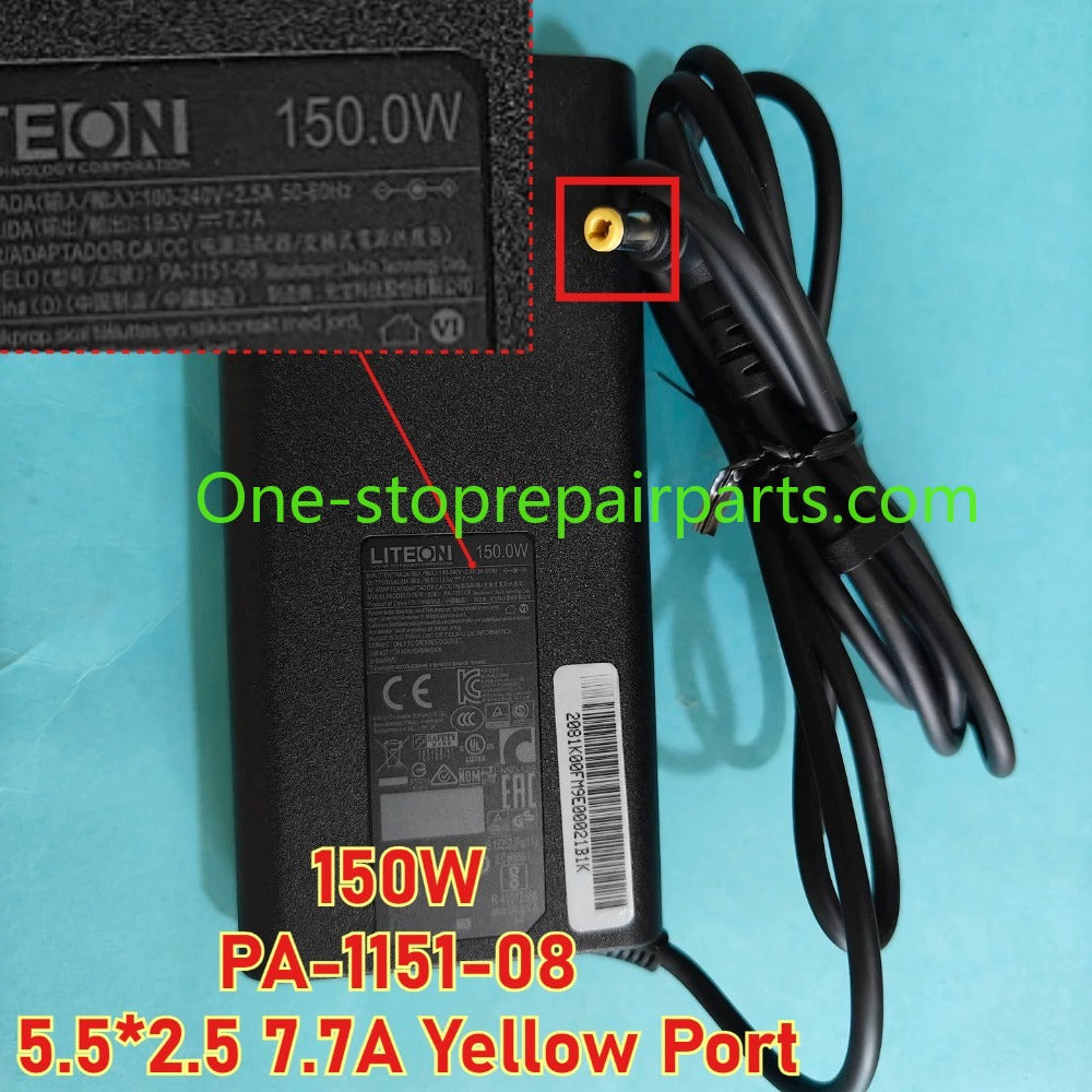 AC power adapter charger 180W 150W 120W For Thunderobot 911Air 911MT 911ME 911PLUS Acer Nitro Gigabyte 15X Aorus Clevo N850HP6 MACHENIKE T58 N850HK1 Chicony A17-180P4A A180A025P A15-150P1A A17-150P2A PA-1151-08 PA-1121-26 ASUS laptop repair parts