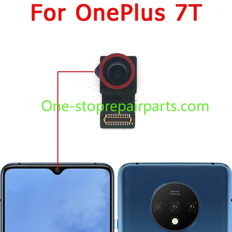 Big Facing Selfie Front Backside Camera Module For Oneplus 7 Pro 1+ 7T 5G One Plus Back View Rear Camera Spare Parts Flex Cable OnePlus phone repair parts