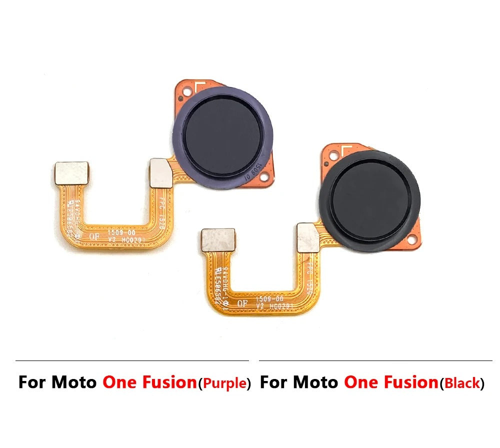 10Pcs, New For Motorola Moto One Vision Action Hyper Macro Fusion Plus Home Button FingerPrint Touch ID Sensor Flex Cable Motorola phone repair parts