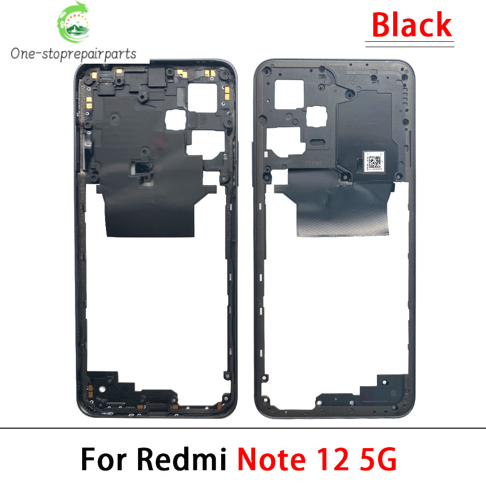 For Xiaomi Redmi Note 12 4G / Note 12 5G / Note 12 Pro 4G 5G / Note 12s Middle Frame Holder Housing Replacement Parts  Xiaomi  Xiao mi phone repair parts