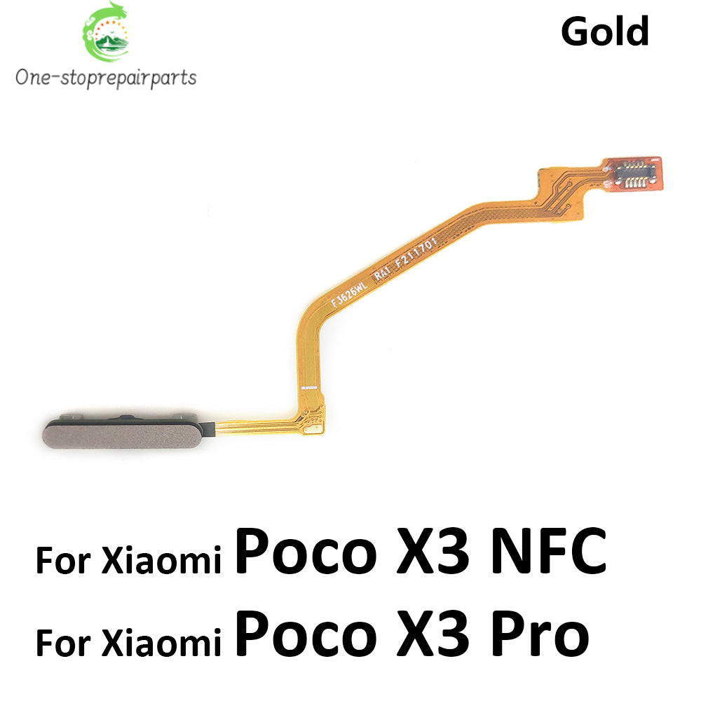 New Fingerprint Scanner For Xiaomi Poco M3 F3 X3 GT Pro Home Button Fingerprint Menu Return Key Sensor Flex Cable For Redmi 9T  Xiaomi  Xiao mi phone repair parts