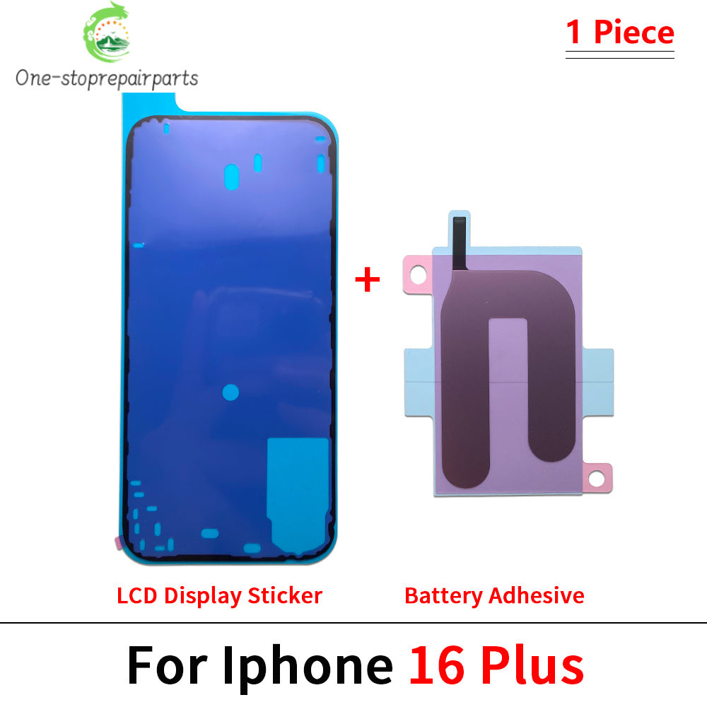 10Pcs, Waterproof Adhesive Sticker Screen Frame Bezel Seal Tape Battery Sticke For iPhone 11 12 13 14 15 16 Pro Max Plus X Xs iPhone phone repair parts