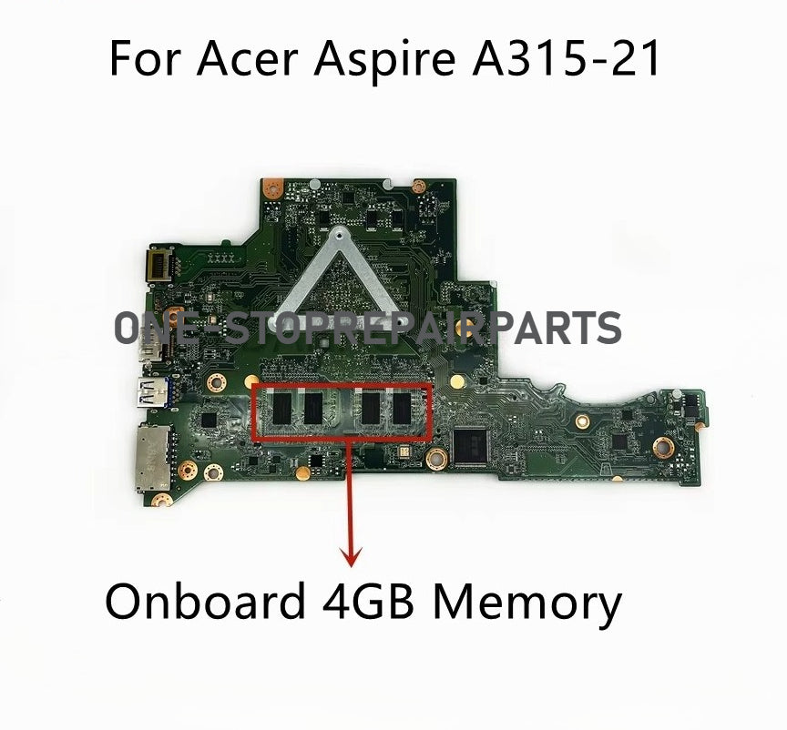 For Acer Aspire A314-21 A315-21 Laptop Motherboard DA0ZASMB8D2 DA0ZASMB8D0 With E2 A6 A9-9420 CPU 4G-RAM NBGNV1100Y NBGNV1100W Acer laptop repair parts