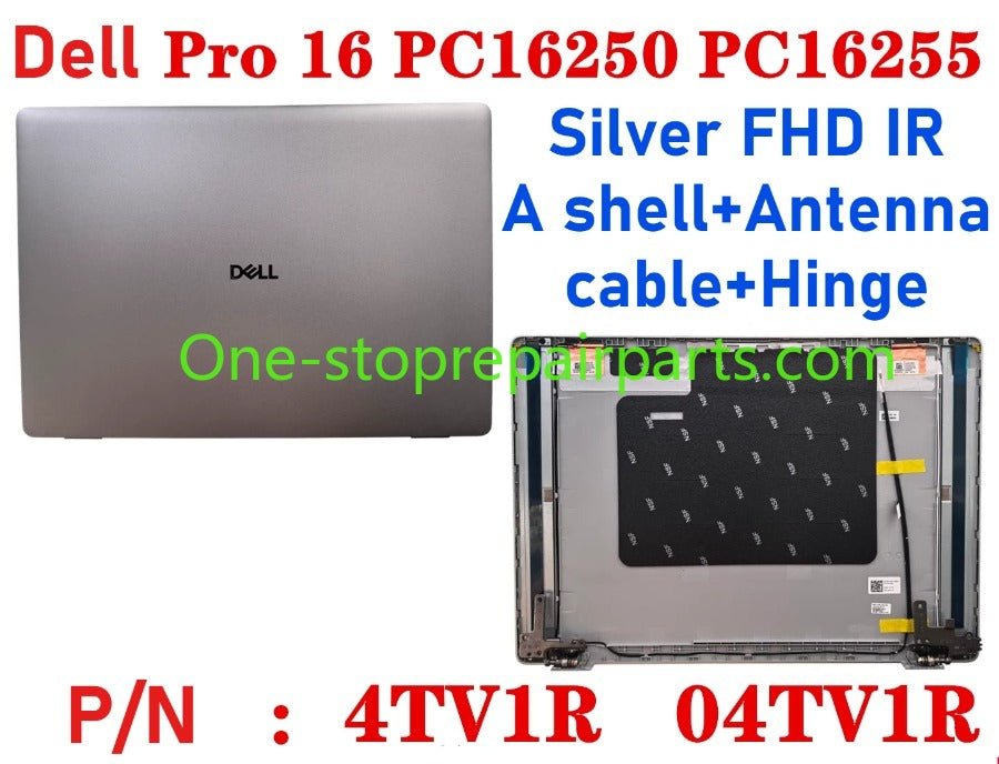 Cover case for Dell Pro 16 PC16250 PC16255 0D45TN 04TV1R 0FJ6FY 02XHM1 099TK0 02882N 0HNP7J 02XHM1 0GJX2F 0C8CKC 0964DF 0DR9PF 0HHMCK 0F9V30 0388WT 0H3K5C 0HR42X 01378G Lcd back housing bezel palmrest bottom lower cover hinge Dell laptop repair parts
