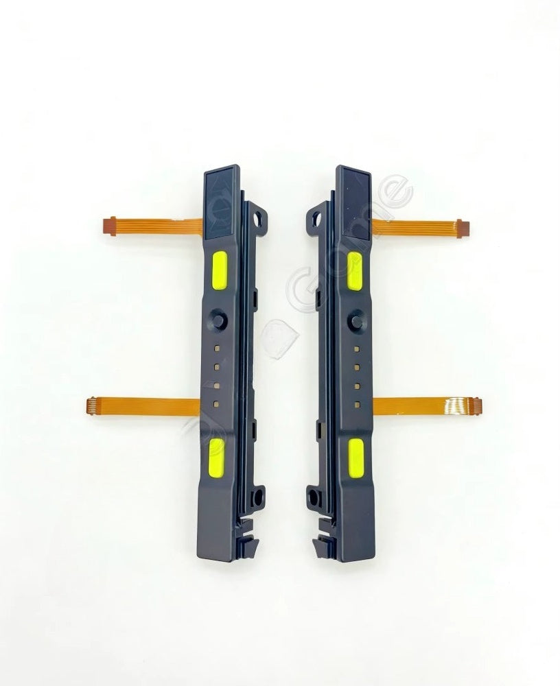 Original Secondhand Plastic Slider Set for Switch NS Joy-con Controller Rail Assembly with Flex Cable and Button Game console repair parts