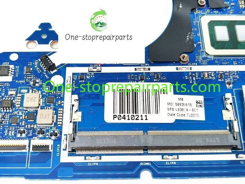 Motherboard for HP ENVY X360 15T-ED000 TPN-C149 X360 15-ED 15-ed0019tx L93874-601 LA-J492P SRGKW MX330 4GB i7-10510 WIN main system board