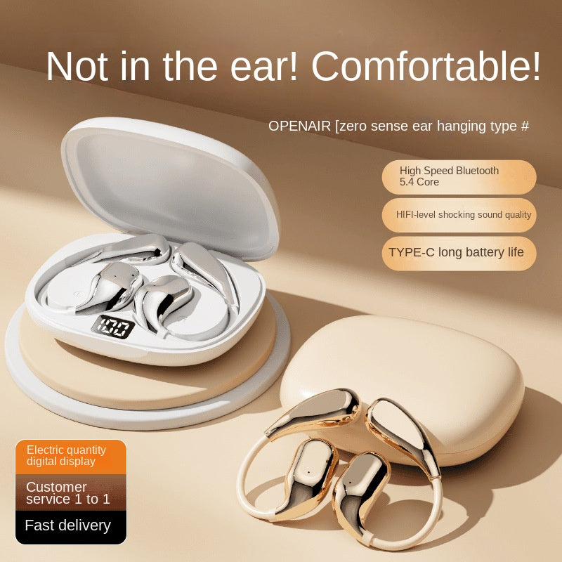 Accessories New ear-hanging wireless bluetooth headset, noise reduction, open non-ear high sound quality, long battery life