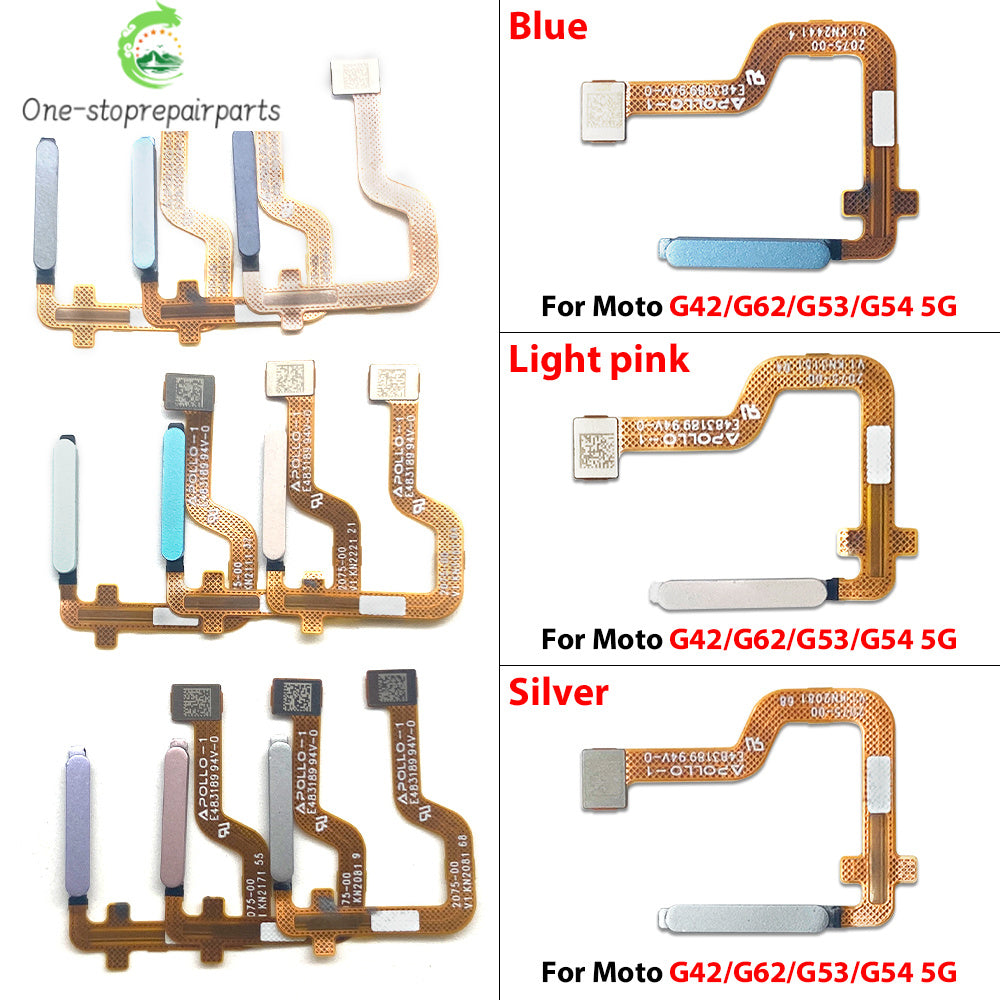 Home Button FingerPrint Touch ID Sensor Flex Cable For Motorola Moto G22 G42 G62 G53 G54 E32 Replacement Parts Motorola phone repair parts