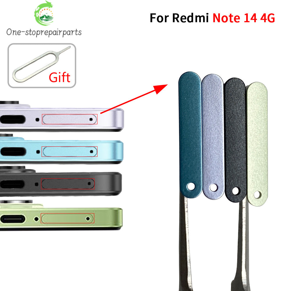 10Pcs, SIM Card Slot SD Card Tray Holder Adapter For Xiaomi Redmi Note 14 Pro Plus 4G 5G  Xiaomi  Xiao mi phone repair parts