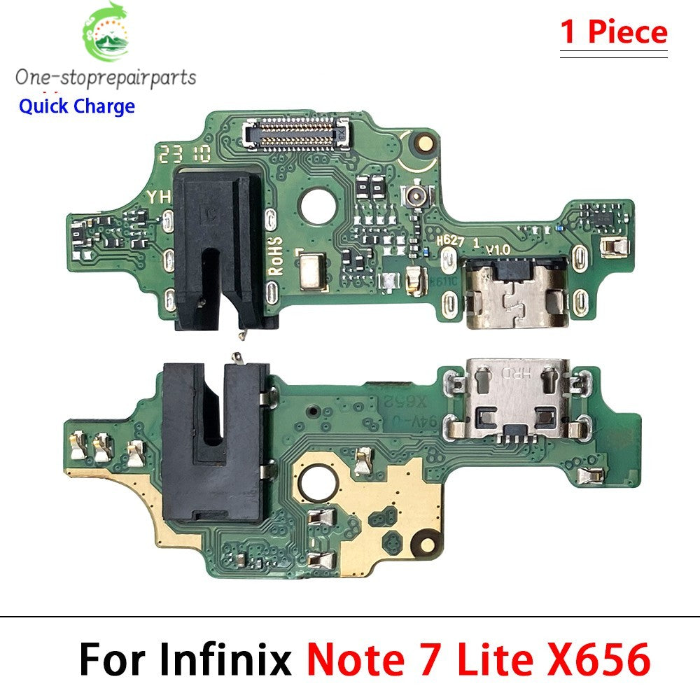 USB Charge Port Dock Connector Charging Board Flex Cable For infinix Note 7 8 8i 12 30 40 Pro 5G Smart 5 6 7 Plus Zero 8 X Pro  infinix phone repair parts