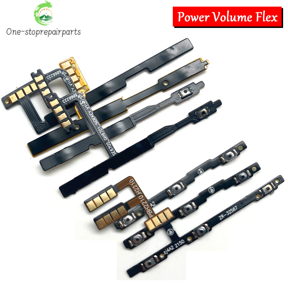 Volume Button Power Switch On Off Button Flex Cable For ZTE A33s A34 A51 A52 A53 A54 A71 A72 A73 Pro 4G 5G 2022 ZTE phone repair parts