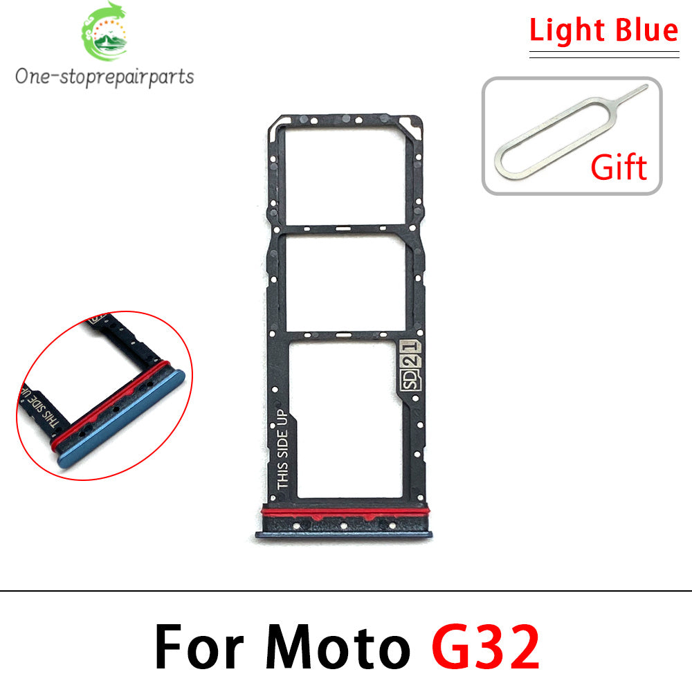 New For Motorola Moto G31 G51 G22 G32 G52 G62 G72 G71 SIM Card Slot SD Card Tray Holder Adapter Motorola phone repair parts