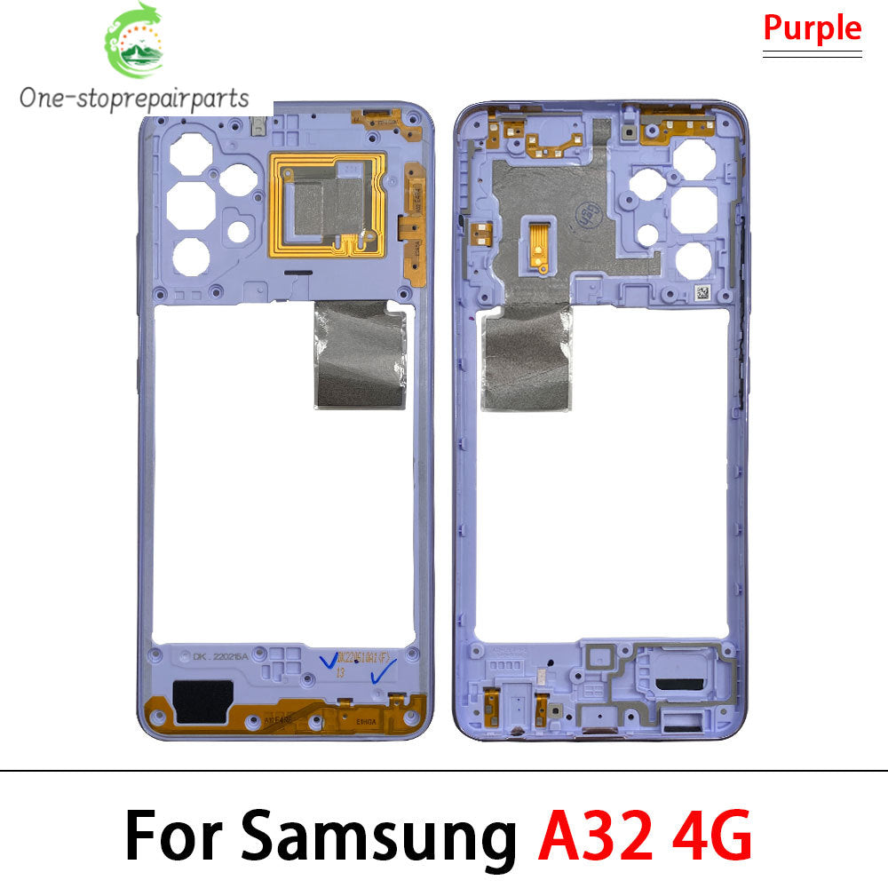 For Samsung A22 A32 4G 5G A225F A226B A325F A326B Middle Frame Holder Housing Replacement Repair Parts Samsung phone repair parts