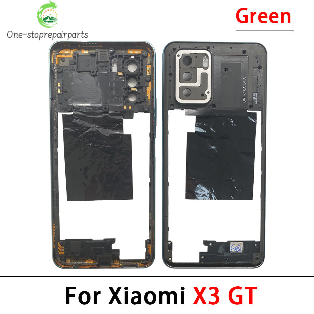 10Pcs, Middle Frame Housing For Xiaomi Poco X3 X4 GT X4 X5 M5s M4 Pro 4G 5G Middle Frame Holder Cover Frame Volume Key Parts  Xiaomi  Xiao mi phone repair parts