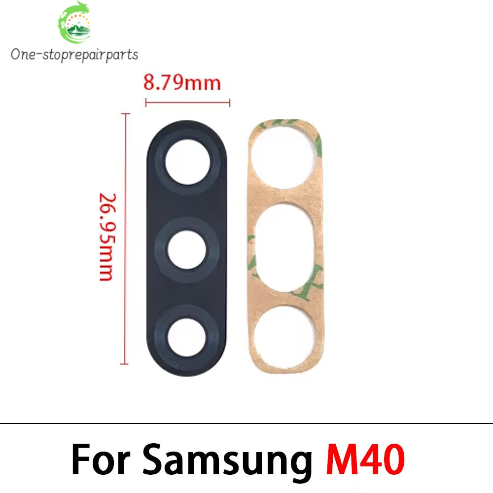 Rear Back Camera Glass Lens With Sticker For Samsung M10 M20 M30 M40 M12 M21 M21s M31 M31s M51 M32 M14 M54 M53