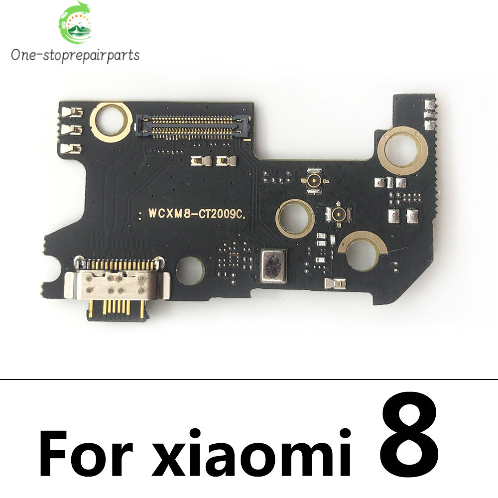 New USB Charging Port Board Flex Cable Connector Parts For Xiaomi Mi 8 9 9T 10T 10 11 12 Lite Pro Microphone Module  Xiaomi  Xiao mi phone repair parts