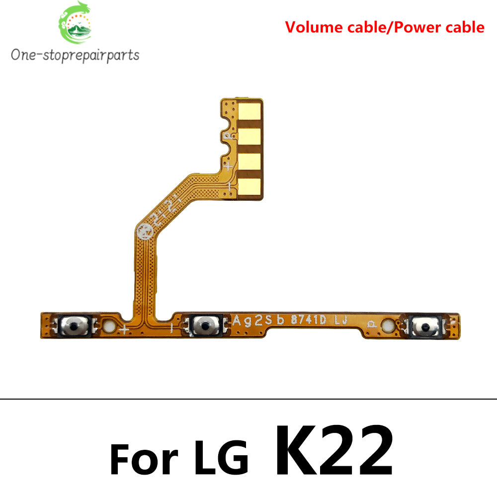 Power Flex Cable ON OFF Switch Button Flex Cable For LG K22 K50s k51 k51s K40 K40s K41s K61 K42 K52 K62 K12 Plus Replacement   LG phone repair parts