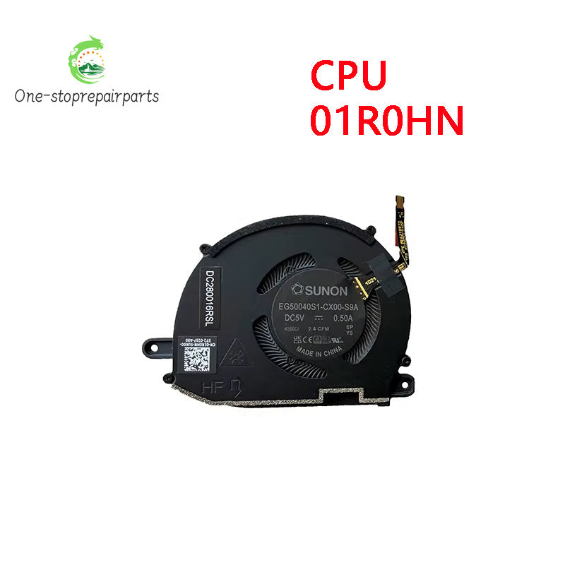 New Original Laptop CPU GPU Cooling Fan For Dell XPS 13 9340 9350 2024 01R0HN 0CJF8H Dell laptop repair parts